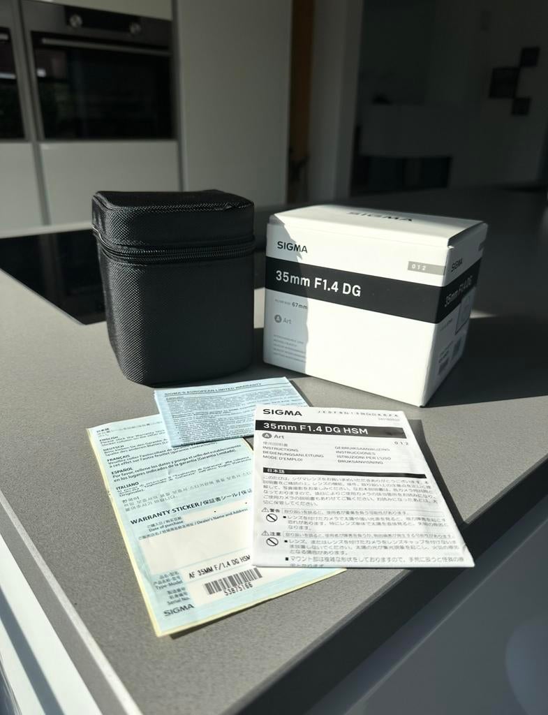 Sigma 35mm 1.4 Art lens Nikon F mount, Audio, Tv en Foto, Fotografie | Lenzen en Objectieven, Ophalen of Verzenden, Gebruikt, Groothoeklens