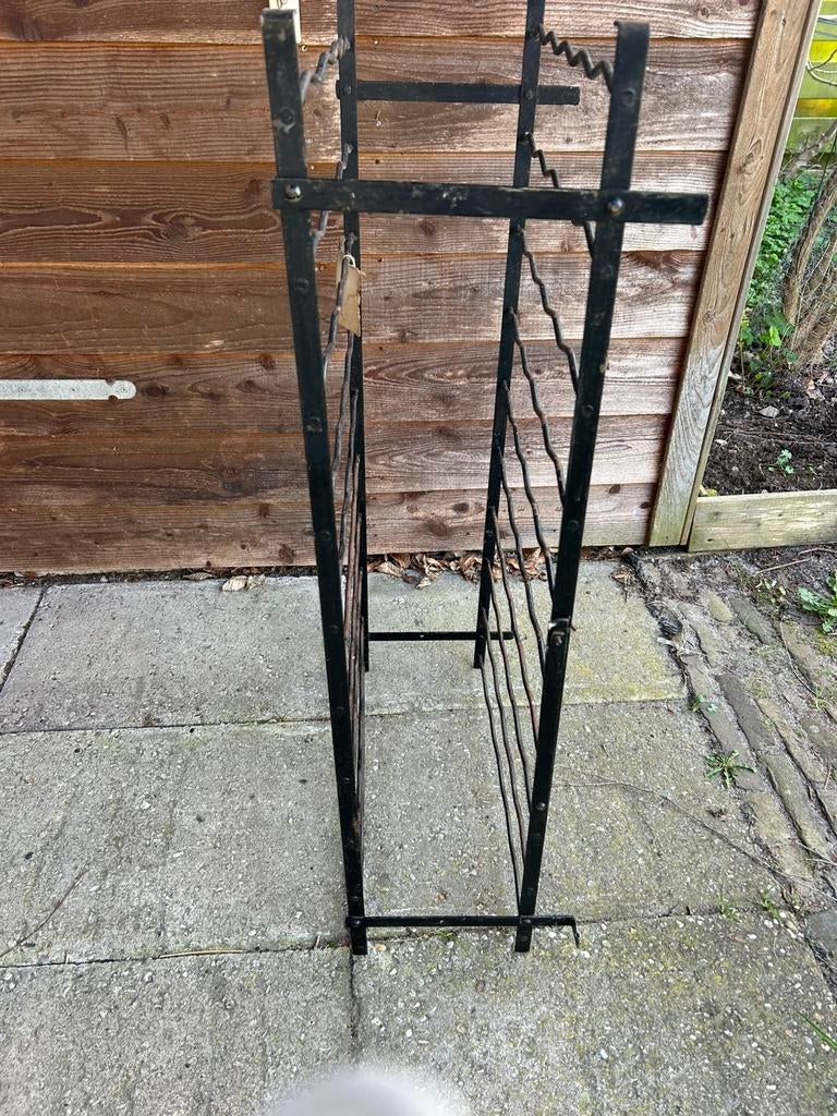 Frans wijnrek, Huis en Inrichting, Woonaccessoires | Wijnrekken, Ophalen, Gebruikt, 25 flessen of meer, Metaal