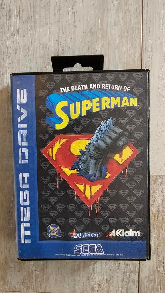 Sega Mega Drive: Death and Return of Superman CIB PAL, Ophalen, Gebruikt, Vechten, 1 speler
