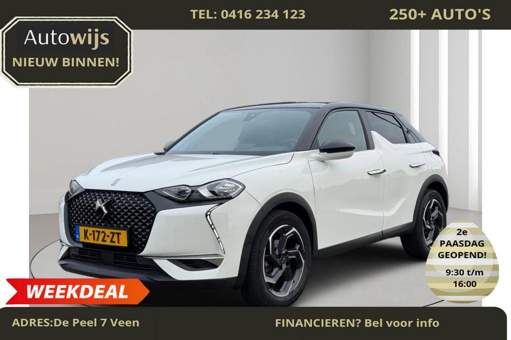 DS 3 Crossback 1.2 PureTech Performance Line+|LM-VELG|PDC|GO, Auto's, DS, Voorwielaandrijving, 1199 cc, 620 kg, Handgeschakeld