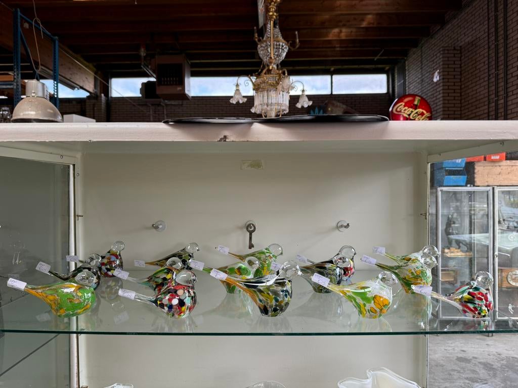 Glazen vogeltjes in murano stijl, Ophalen of Verzenden