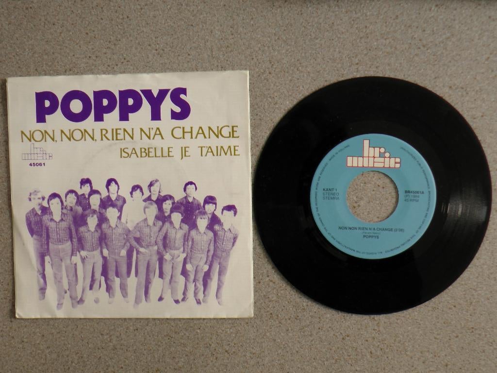 Poppys - Non Non rien n'a change - Isabelle VINYL SINGLE, Cd's en Dvd's, Vinyl Singles, Gebruikt, Single, Pop, 7 inch, Ophalen of Verzenden
