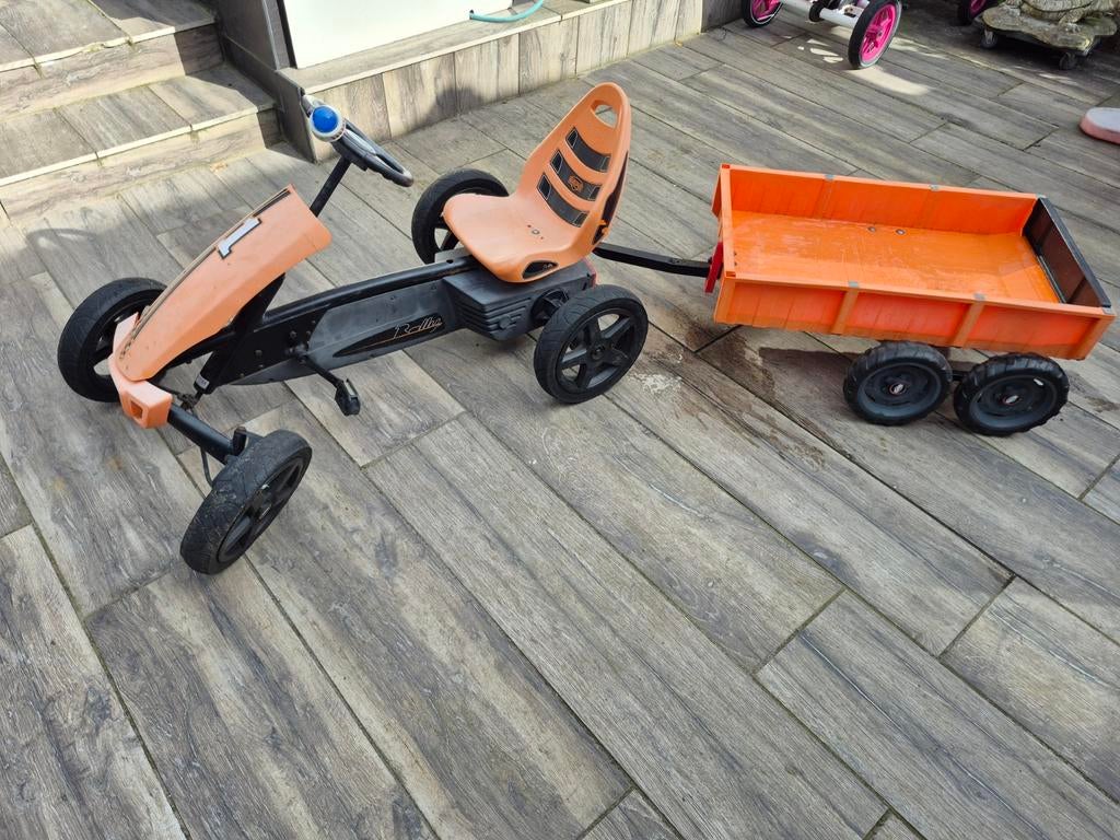 BERG Rally Orange skelter met aanhanger, Kinderen en Baby's, Speelgoed | Buiten | Skelters, Ophalen, Gebruikt, Berg, Vrijloopautomaat