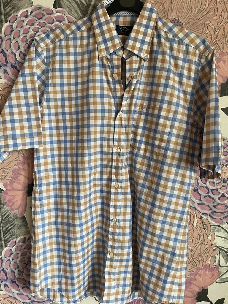 Paul&shark mooi net overhemd maat 40, Blauw, Zo goed als nieuw, X, Halswijdte 39/40 (M)