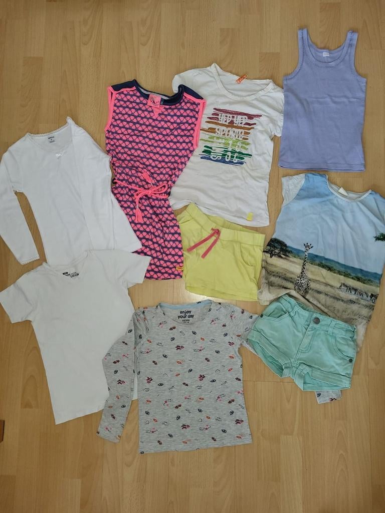 Zomerse set meisjeskleding mt. 122-128 (8 stuks), Ophalen of Verzenden, Gebruikt, Meisje