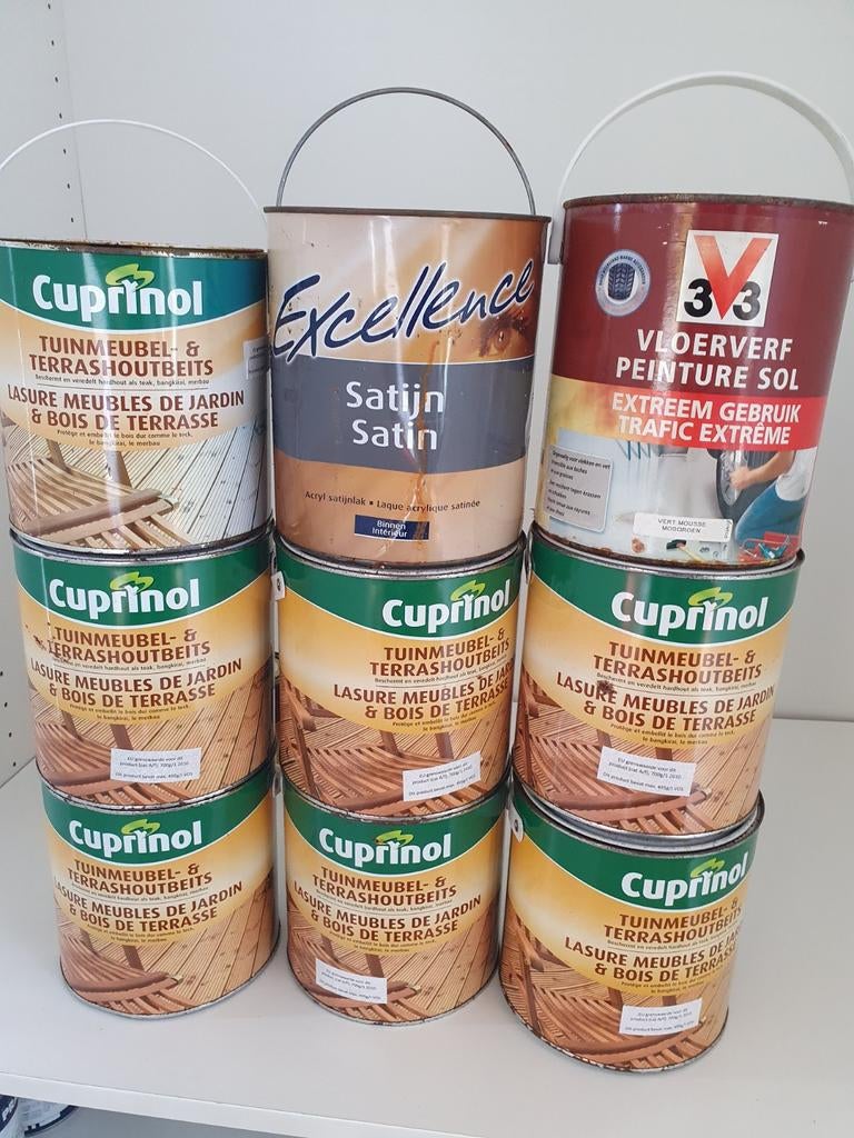 Nieuwe Verf en Beits - Diverse Soorten en Merken, Doe-het-zelf en Verbouw, Ophalen of Verzenden