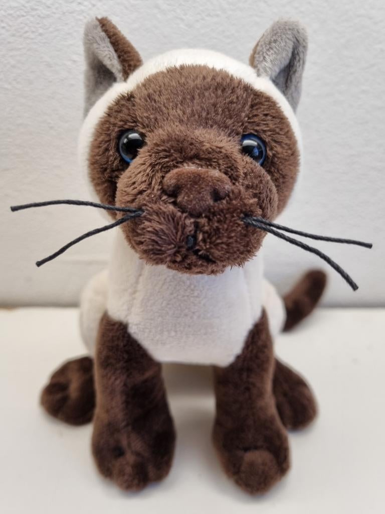 Orig, Jemini, SIAMESE POES, 20cm, Label France, Inwst!, Ophalen of Verzenden, Zo goed als nieuw, Poes