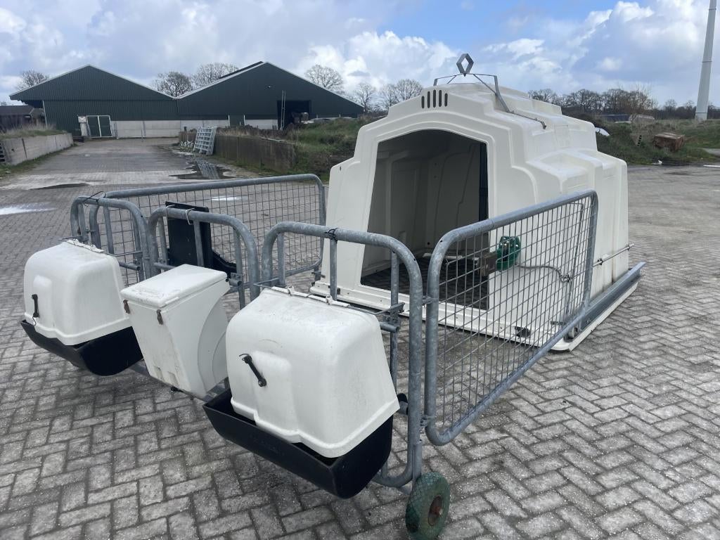 Groepsiglo kalf agri-plastics, Dieren en Toebehoren, Runderen, Meerdere dieren