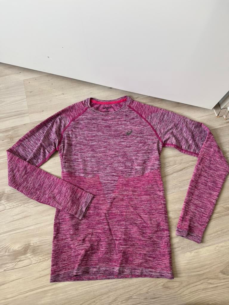 Asics sportshirt dry fit shirt paars roze maat S, Kleding | Dames, Paars, Ophalen of Verzenden, Maat 36 (S), Fitness of Aerobics