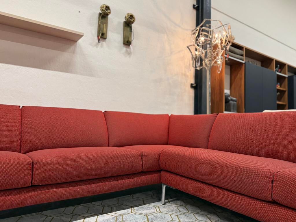 Pode Fold Hoekbank Bolster stof Rood Design Bank 280x285, Hoekbank, Nieuw, Pode, Vierpersoons of meer