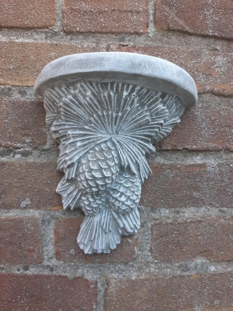 Wandconsole console wanddecoratie betonnen beeld tuinbeeld, Ophalen of Verzenden