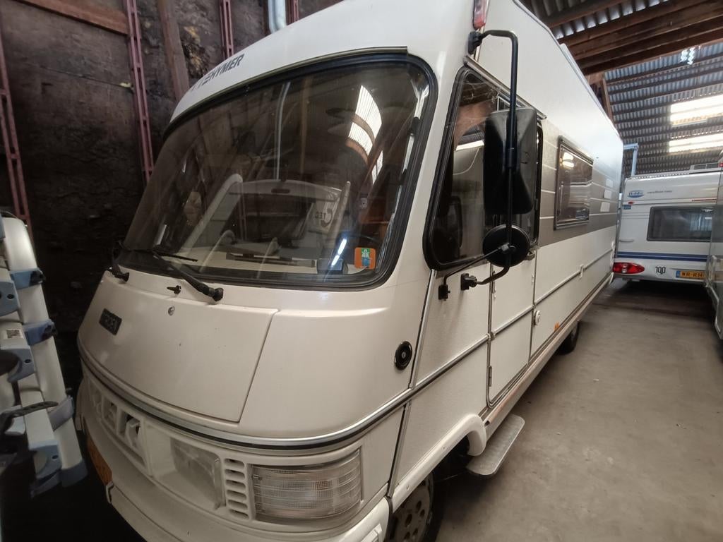 Hymer Camper '93 - Hobbyproject met potentie, Caravans en Kamperen, Campers, Integraal, Standaard zit, Afzuigkap, Rookmelder