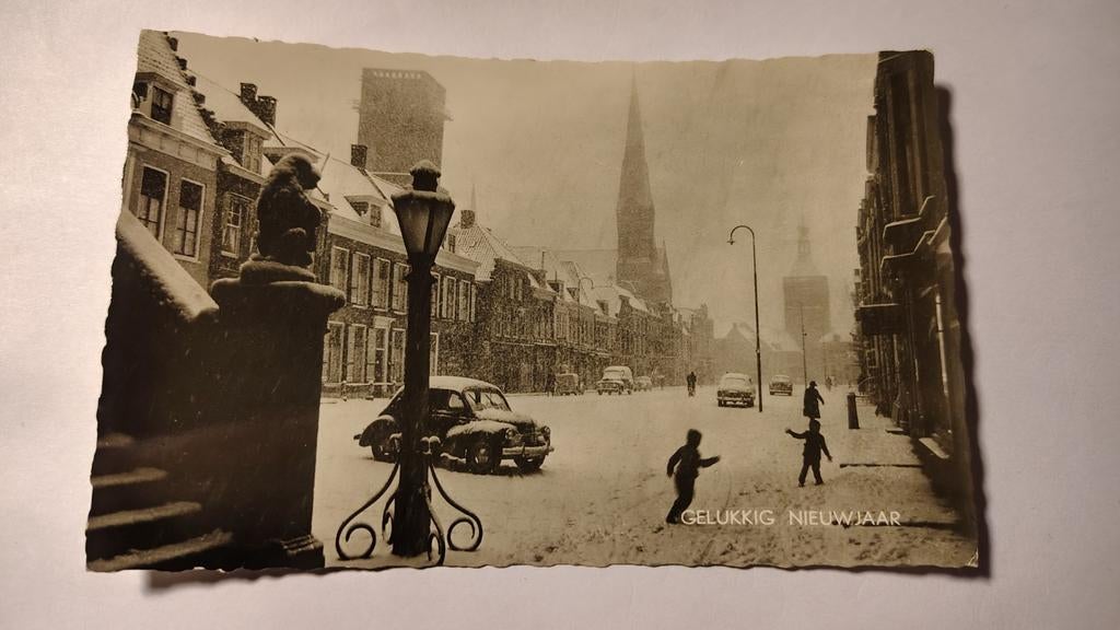 Culemborg GELUKKIG NIEUWJAAR, Verzamelen, Ansichtkaarten | Nederland, Ophalen of Verzenden, 1940 tot 1960, Overijssel