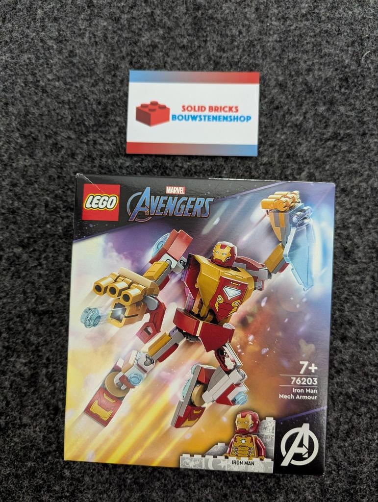 LEGO 76203 Iron Man Mech Armour NIEUW & Sealed!, Ophalen of Verzenden, Nieuw