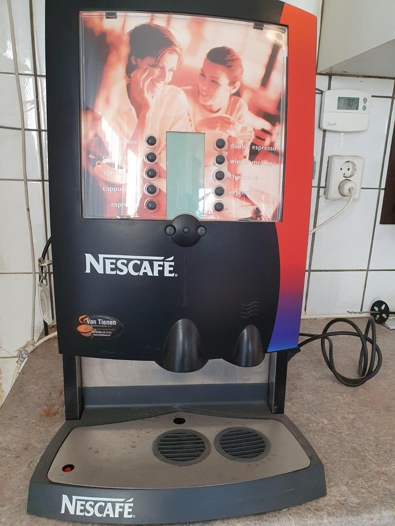 Nescafe automaat Van Tienen koffiezetapparaat koffie, Witgoed en Apparatuur, Koffiezetapparaten, 10 kopjes of meer, Ophalen, Gebruikt