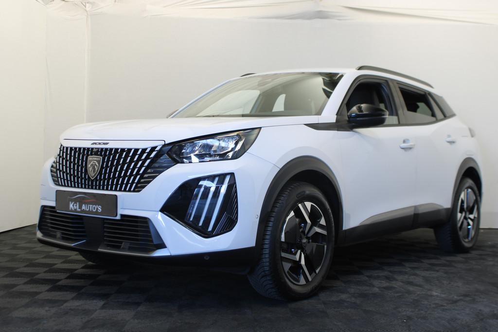 Peugeot 2008 1.2 PureTech 130 Allure |Stoelverw.|Camera|Navi, Gebruikt, 1199 cc, Leder en Stof, Wit