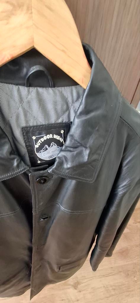 Leren jasje, zwart nappa, Onbekend, Zwart, Ophalen of Verzenden, Maat 56/58 (XL)