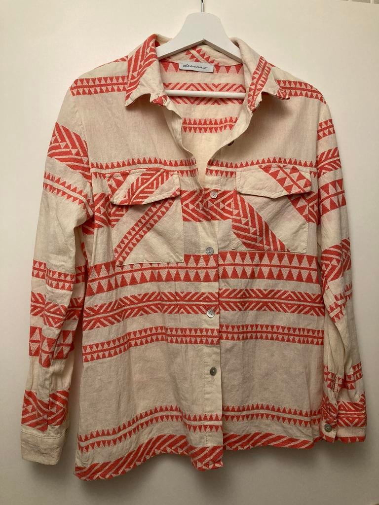 Azzurro Blouse overhemd met boho Print S, Ophalen of Verzenden, Zo goed als nieuw, Maat 36 (S), Overige kleuren