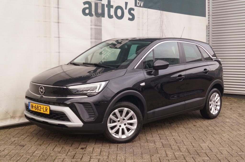 Opel Crossland 1.2 Turbo Elegance -ECC-PDC-DAB- (bj 2021), Gebruikt, Euro 6, 1199 cc, Zwart