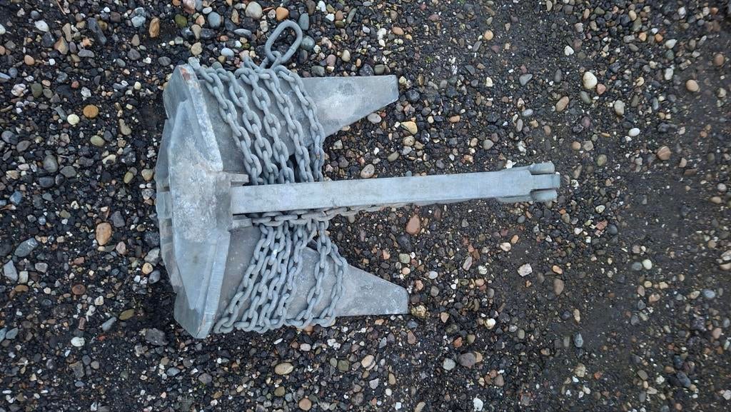 Anker met ketting, Ophalen