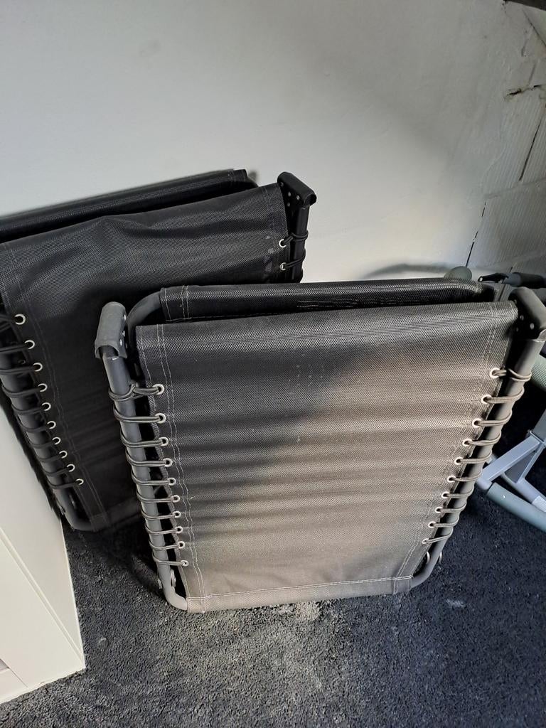 2 ligbedjes Ikea, Tuin en Terras, Ophalen, Zo goed als nieuw, Inklapbaar