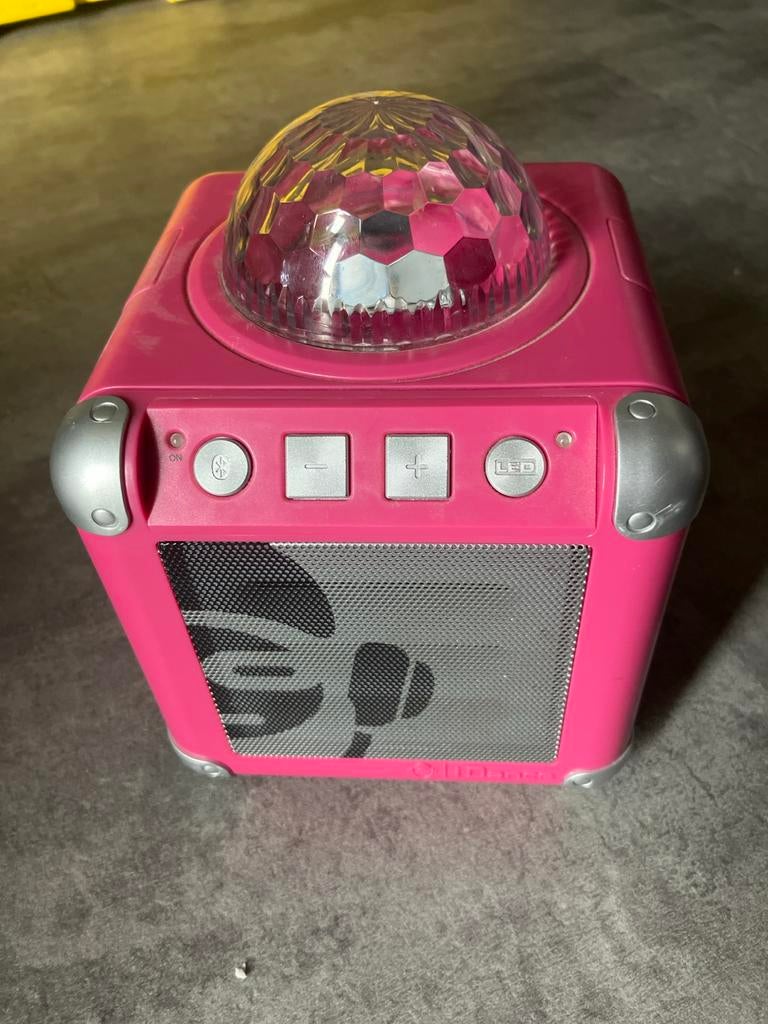 Vrolijke Roze Discobal met Bluetooth Speaker - iDance CM3, Gebruikt, Overige typen, Minder dan 60 watt, Ophalen