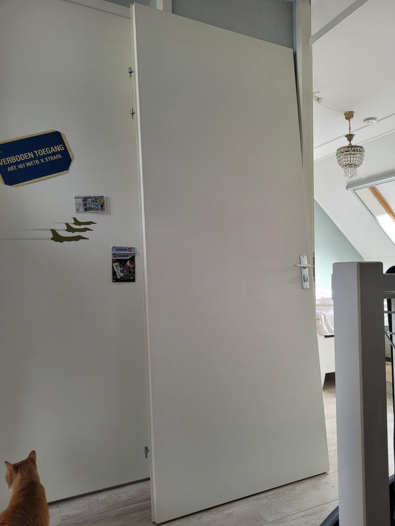 Svedex opdekdeur 2315x954x39. Met toilet vrij/bezet slot., Ophalen, Gebruikt, 80 tot 100 cm, 215 cm of meer