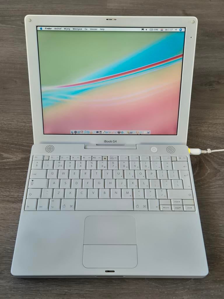 iBook G4 12" 1.33Ghz, 1GB RAM met accessoires, Gebruikt, Overige modellen, Minder dan 4 GB, Qwerty