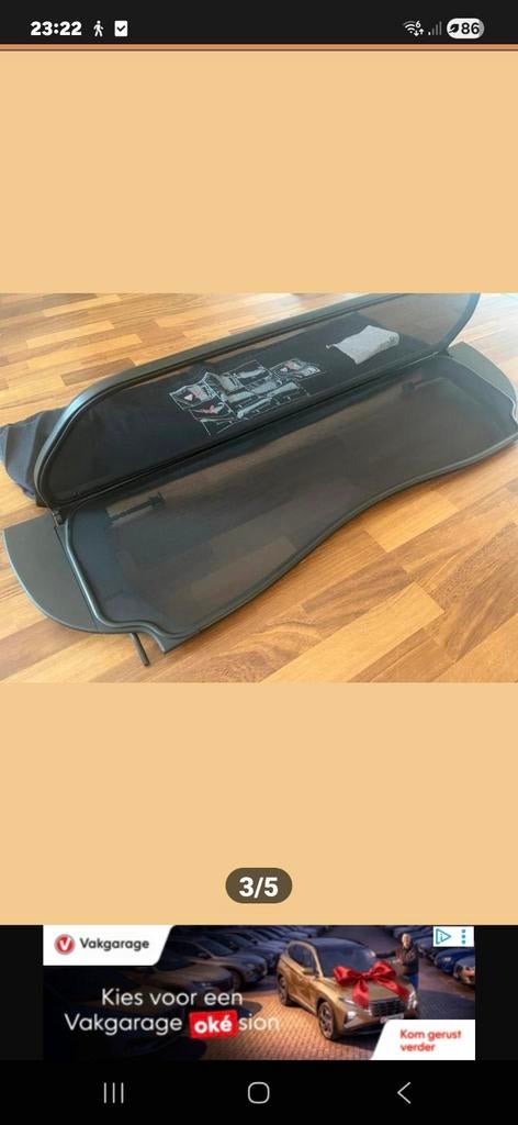 Windscherm Peugeot 206 Cabrio, Ophalen, Gebruikt, Achterklep, Voor