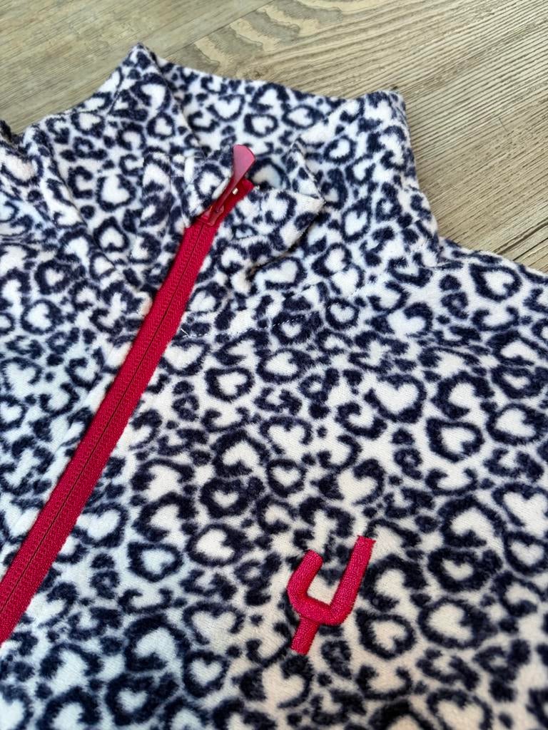 Ayacucho fleece vest met luipaardprint en rits maat 164, Kinderen en Baby's, Kinderkleding | Maat 164, Ophalen of Verzenden, Zo goed als nieuw