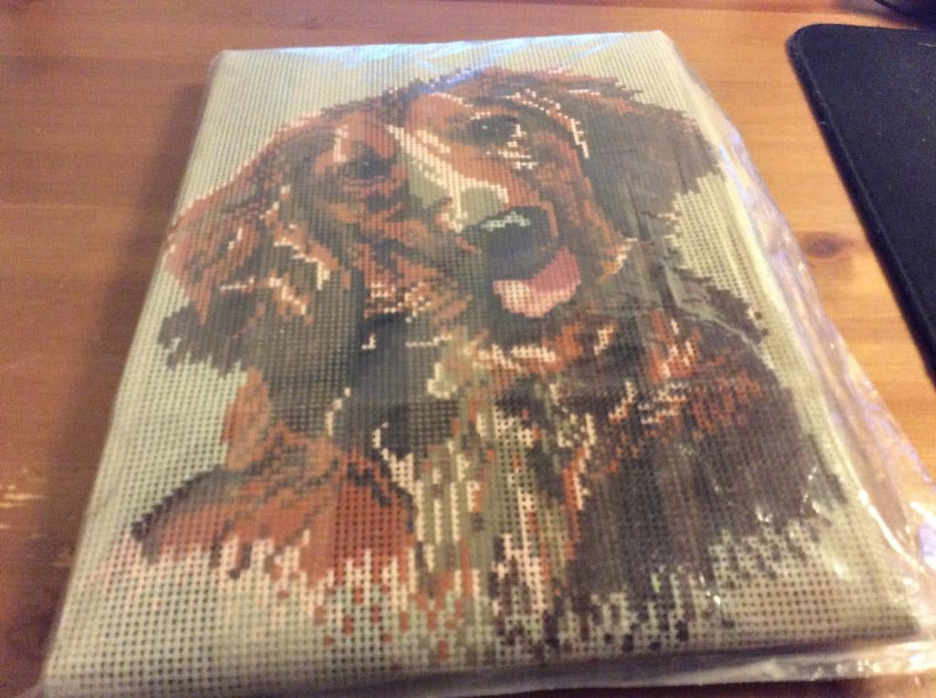 borduurpakket " Teckel " ongebruikt, niet in orig.verpakking, Ophalen of Verzenden, Zo goed als nieuw, Handborduren, Borduurpakket