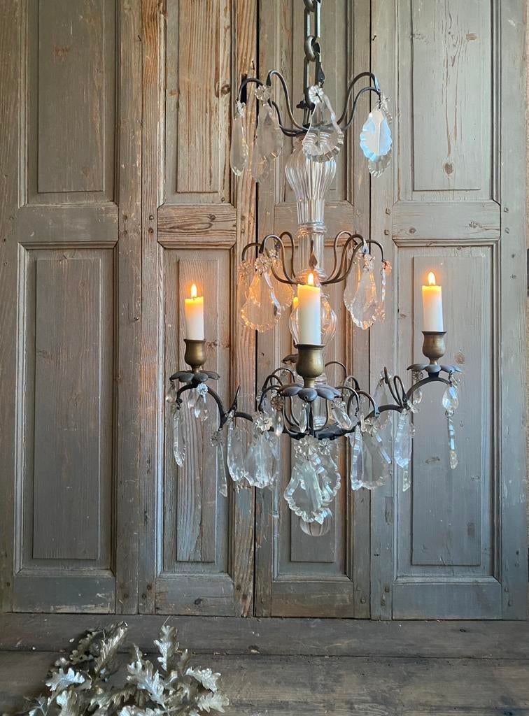 Antiek franse kroonluchter, Ophalen of Verzenden