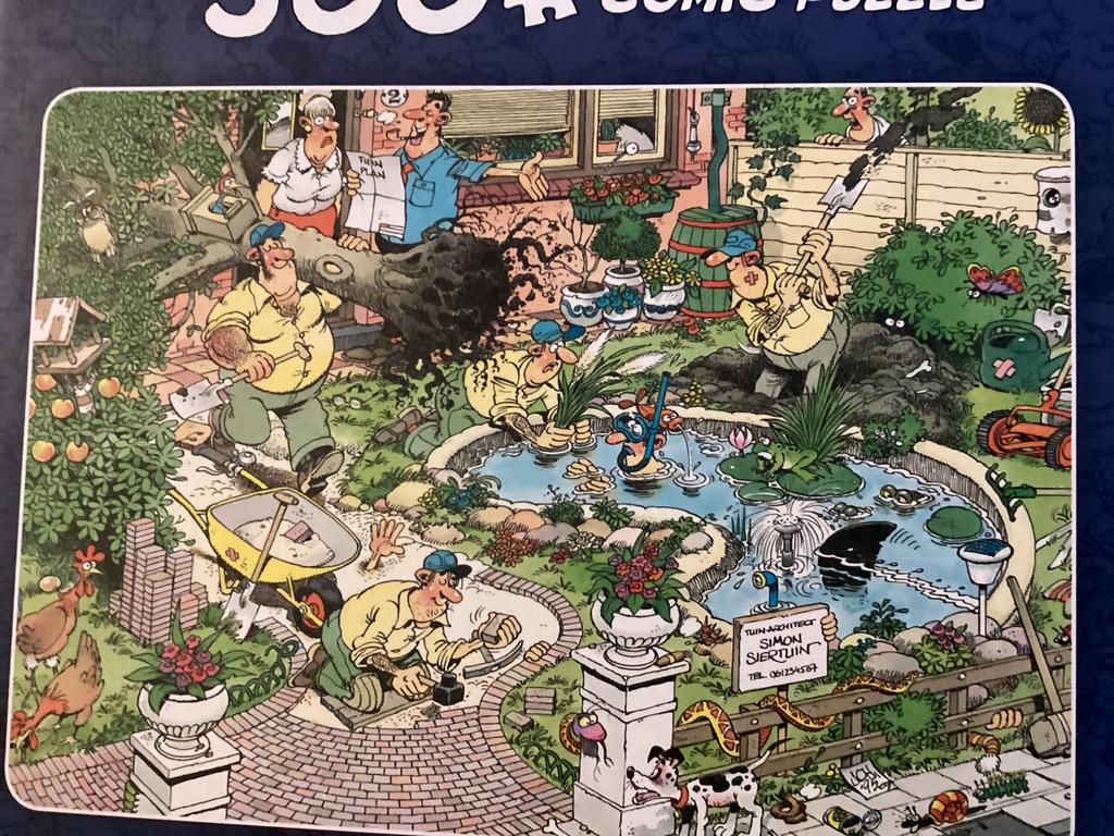 Jan van Haasteren all dug upp 500 Stukjes, Ophalen of Verzenden, 500 t/m 1500 stukjes, Zo goed als nieuw