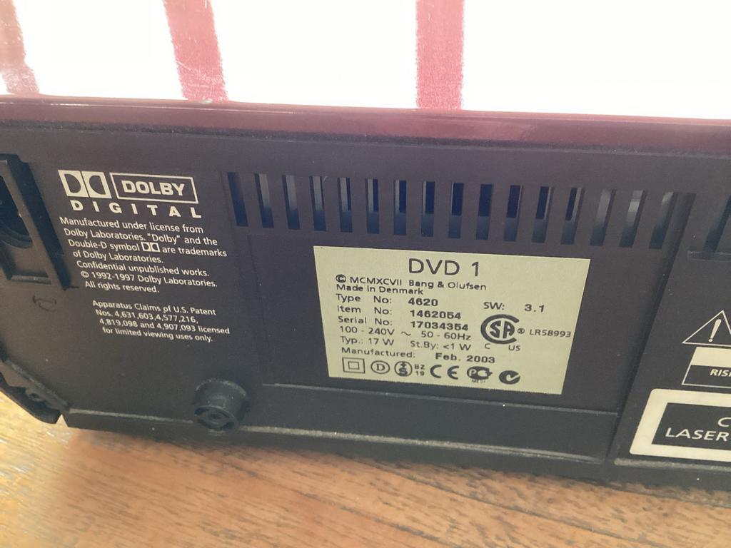 Bang & Olufsen DVD 1 speler - uit nalatenschap, Ophalen of Verzenden, Gebruikt, Dvd-speler, Overige merken