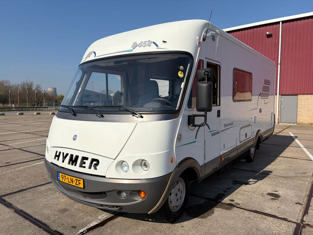 Hymer B654 * UNIEKE KILOMETERSTAND *, Caravans en Kamperen, Campers, Integraal, Ringverwarming, Fiat, Tot en met 3