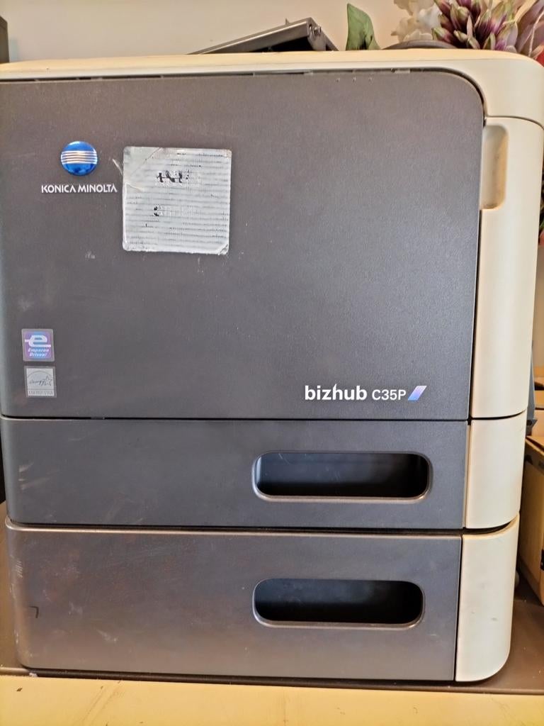 Konica Minolta bizhub C35P laser kleurenprinter +toebehoren, Ophalen, Gebruikt, Printer, Konica Minolta