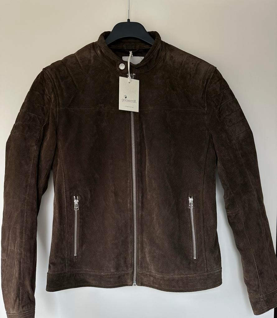 Goosecraft suède damesjas maat M nieuw donkerbruin, Ophalen of Verzenden, Nieuw, Maat 38/40 (M), Bruin