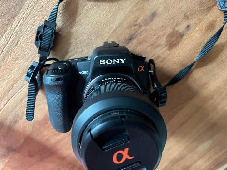 Sony A350 Spiegelreflexcamera met lenzen, Gebruikt, Spiegelreflex, Ophalen of Verzenden, Sony