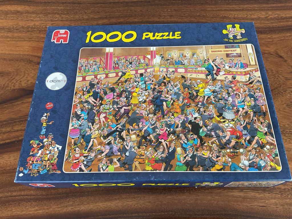 Jan van Haasteren Stijldansen 1000 stukjes, Ophalen, 500 t/m 1500 stukjes, Gebruikt, Legpuzzel