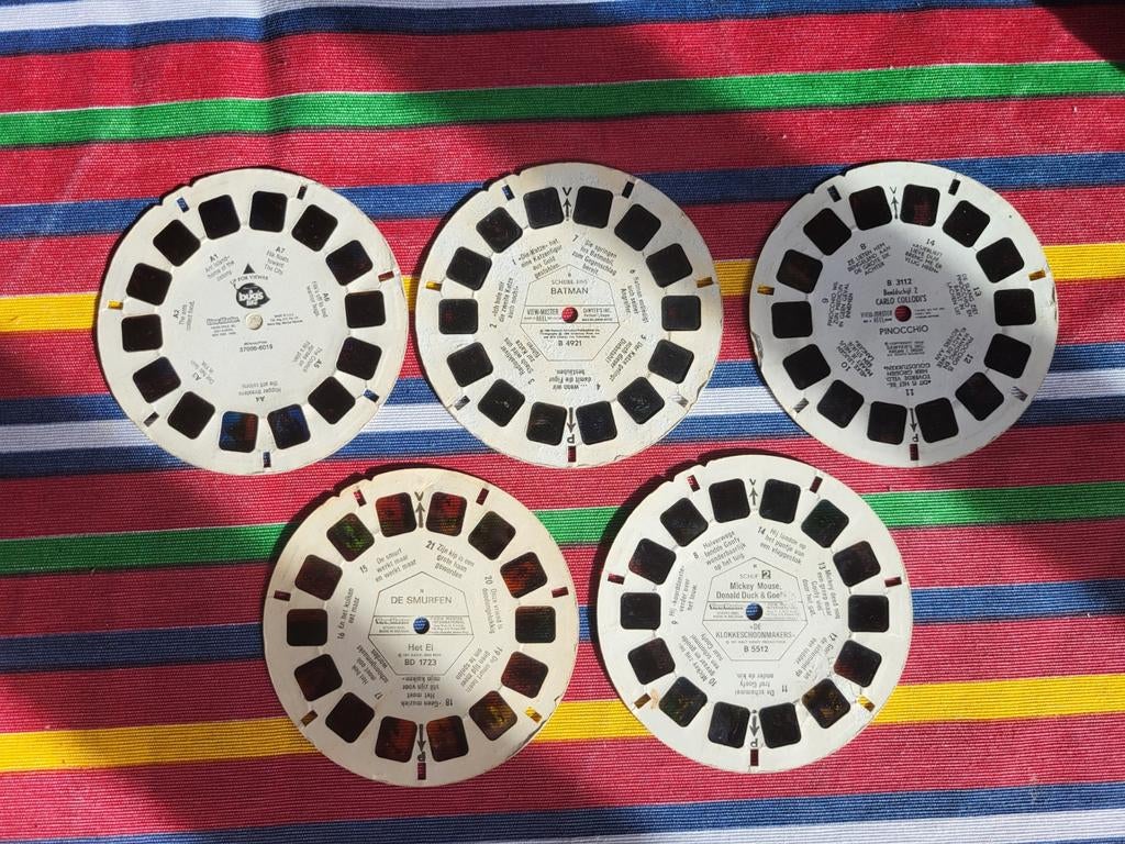 5 viewmaster reels (1 euro p.stuk), Ophalen of Verzenden, Gebruikt