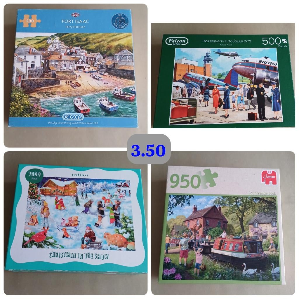 Puzzels, Hobby en Vrije tijd, Denksport en Puzzels, Ophalen of Verzenden, 500 t/m 1500 stukjes, Zo goed als nieuw