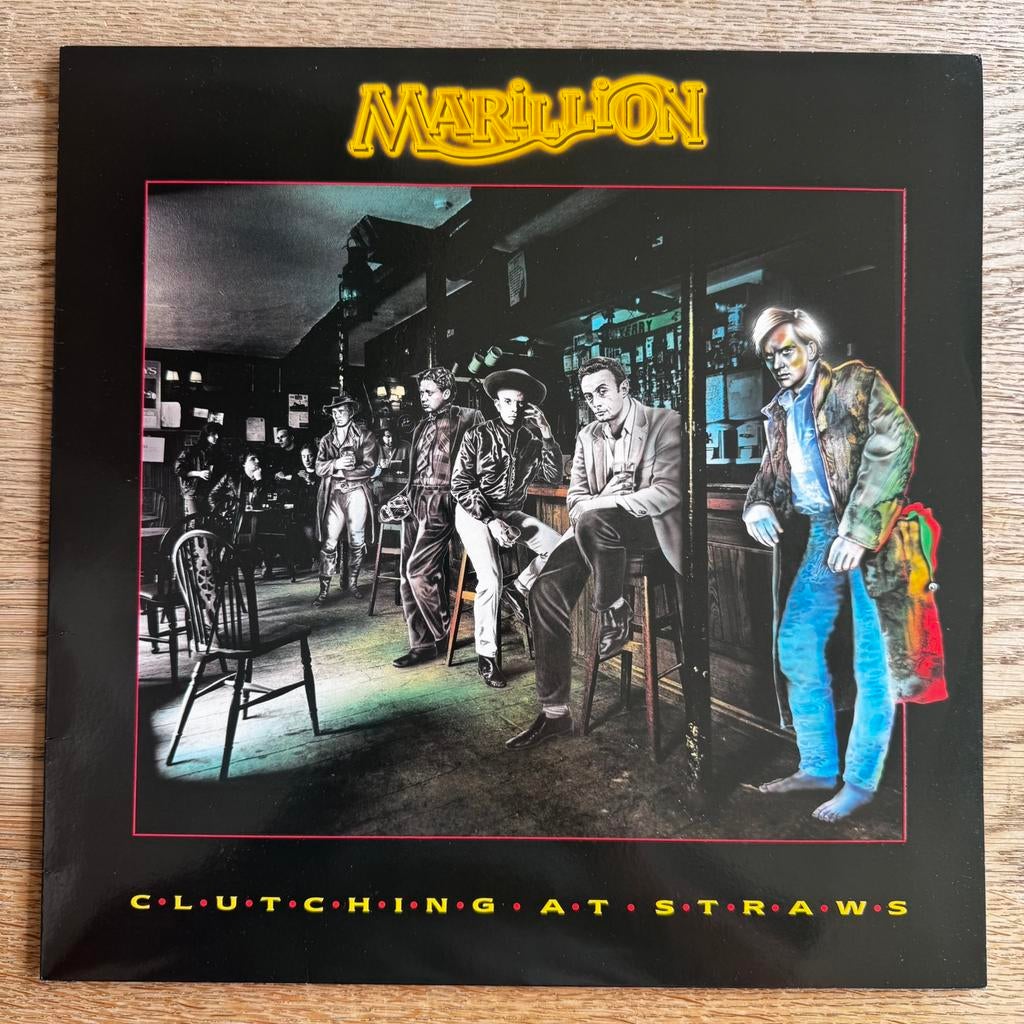 Marillion Clutching At Steaws LP Vinyl 1987 Symphonic Rock, Ophalen of Verzenden, Gebruikt, 12 inch, Progressive