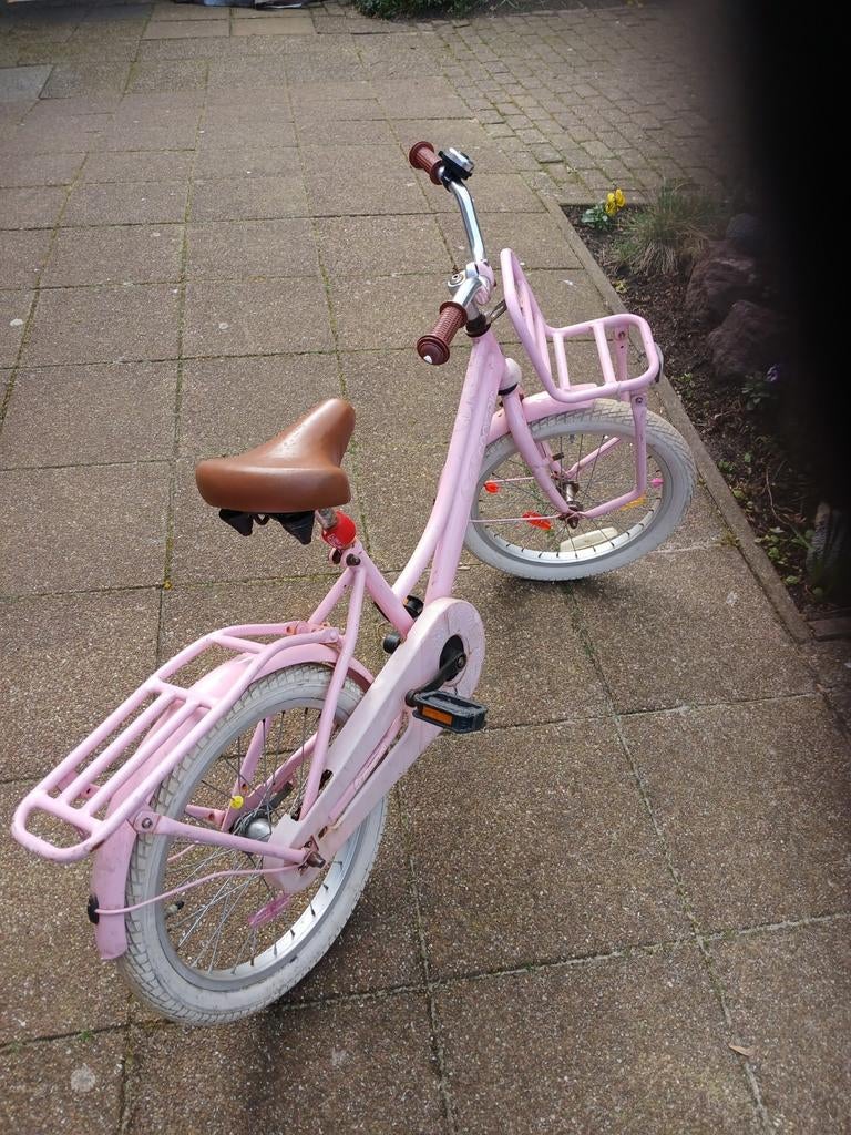 Fiets, meisjesfiets,18 inch, Popal Cooper, Koopje, Fietsen en Brommers, Fietsen | Meisjes, Ophalen, Gebruikt, 18 inch