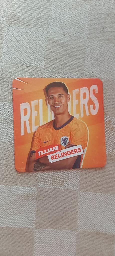 voetbal plaatje EK 2024 Tijani Reijnders nummer 52, Ophalen of Verzenden, Nieuw, Buitenlandse clubs, Poster, Plaatje of Sticker