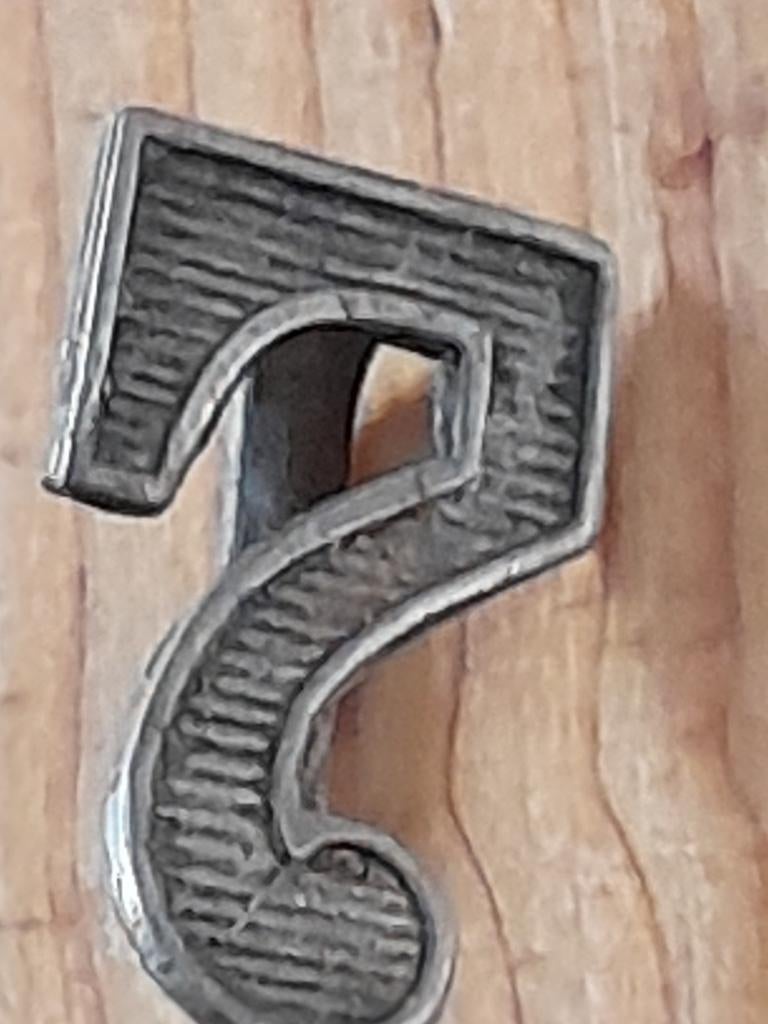 7 zeven los alpacca zilver nummer, Ophalen of Verzenden, Overige onderwerpen