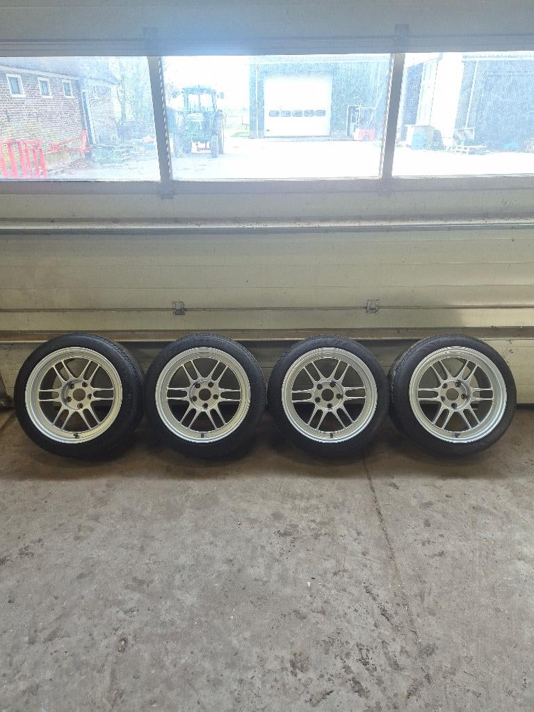 Japan Racing JR7 velgen 5x114,3 17 Inch 9J et35, Ophalen, Gebruikt, Velg(en), 17 inch