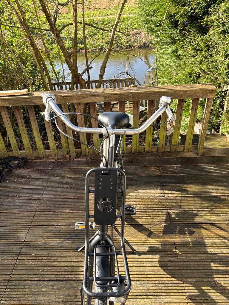 Zo goed als nieuwe Cortina U4 transportfiets zwart, Fietsen en Brommers, Fietsen | Dames | Damesfietsen, 56 cm of meer, Ophalen