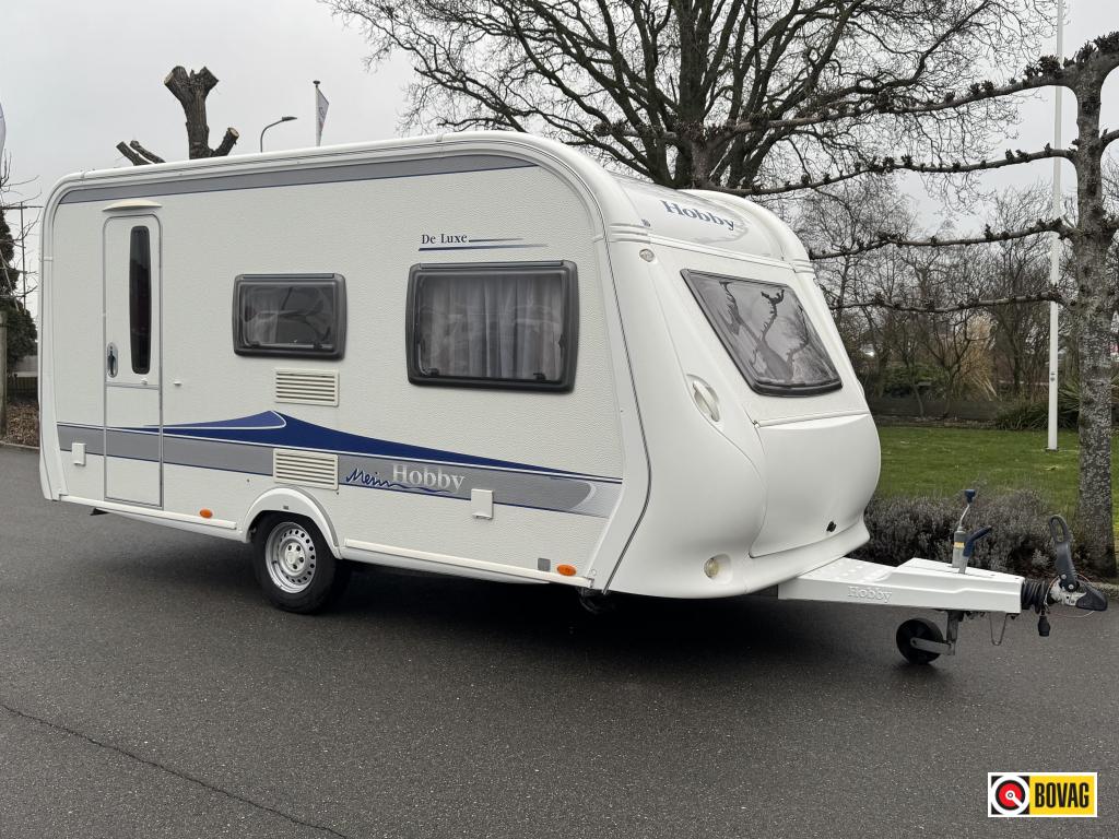 Hobby De Luxe 440 SF Voortent,Fietsendrager, Hobby, Bedrijf, Treinzit, Schokbreker