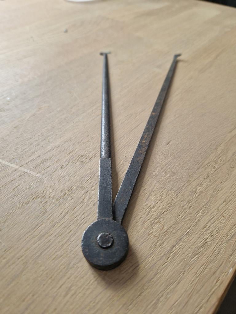 Oud ijzeren passer, Antiek en Kunst, Ophalen of Verzenden