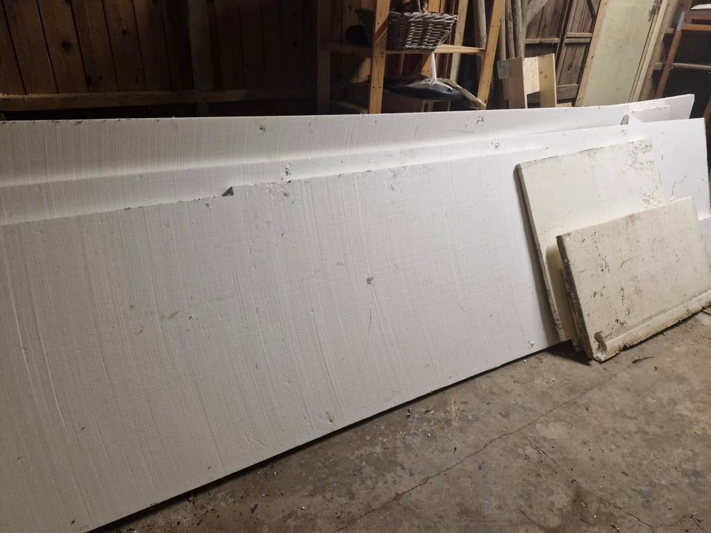 Piepschuim isolatieplaten, Ophalen, 4 tot 8 cm, Gebruikt, 15 m² of meer